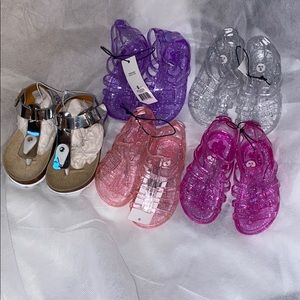 Girls Toddler Jellys w/ Glitter